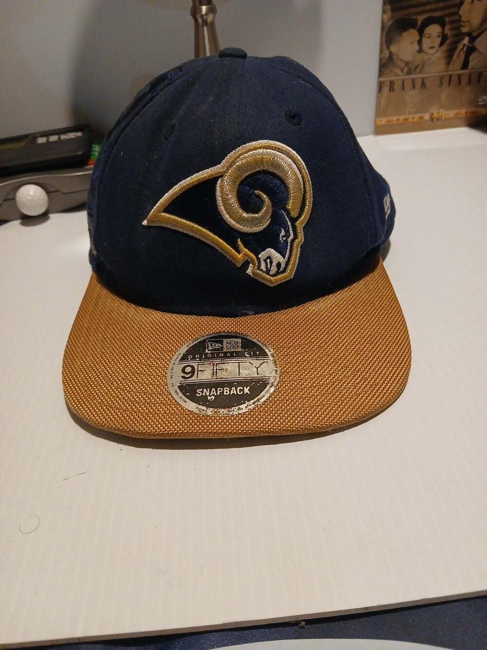 New Era Los Angeles Rams 9Fifty Snapback Hat Navy Gold